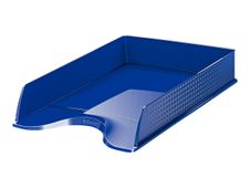 Esselte Fusion - Corbeille à courrier bleu opaque