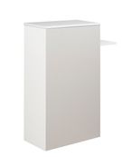 Surmeuble d'appoint ou comptoir d'accueil SUNDAY - L 83/61 x H 98/110 x P 32 cm - Gris