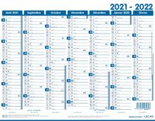 Calendrier Lecas Classique - 1 année sur 2 faces - 42 x 32 cm