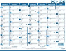 Calendrier Lecas Classique - 1 année sur 2 faces - 27 x 21 cm