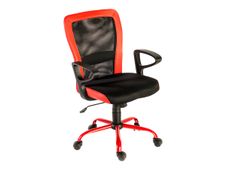 OfficePro TAMBOU - Fauteuil - accoudoirs - noir, rouge