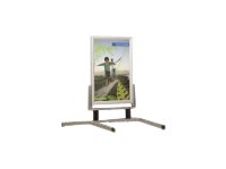 INOVSHOP - Stop-trottoir (Chevalet de sol) 60 x 80 cm - cadre waterproof - double face - pieds métal