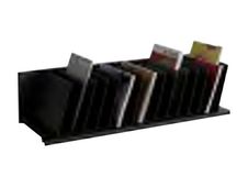 Trieur organiseur de bureau - 15 cases inclinées - noir