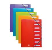 Oxford School Life - Trieur polypro 8 positions - disponible dans différentes couleurs