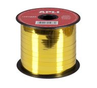 Apli Agipa - Bolduc métallisé - ruban d'emballage 7 mm x 250 m - or