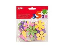 Apli - Sachet de gommettes en mousse - fleurs