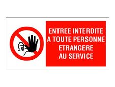 Pickup - Panneau - 300 x 150 mm - entrée interdite 2