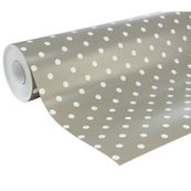Clairefontaine Excellia - Papier cadeau - 70 cm x 50 m - 80 g/m² - pois fond taupe