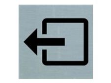 Pickup - Plaque de signalisation -  80 x 80 mm - autocollant - sortie