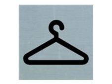 Pickup - Plaque de signalisation -  80 x 80 mm - autocollant - vestiaire