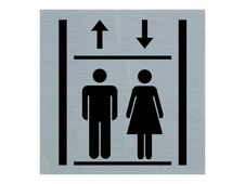 Pickup Alulook - Pictogramme Ascenseur - 80 x 80 mm