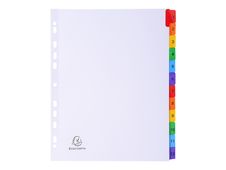 Exacompta Nature Future - Intercalaire 12 positions numériques 1 à 12 - A4 Maxi - carte blanche