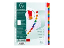 Exacompta Nature Future - Intercalaire 31 positions numériques 1 à 31 - A4 Maxi - carte blanche