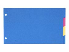 Exacompta Forever - Intercalaire 4 positions - pour fiches Bristol 12,5 x 20 cm - carte recyclée