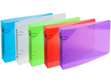 Exacompta - Classeur à l'italienne 2 anneaux - Dos 35 mm - A5 - pour 200 feuilles - disponible dans différentes couleurs