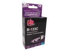 UPrint B-123C - 10 ml - cián - compatible - cartucho de tinta (alternativa para: Brother LC121C, Brother LC123C, Brother LC125C) - para Brother DCP-J132, J152, J172, J552, J752, MFC-J245, J470, J650, J6520, J6720, J6920, J870