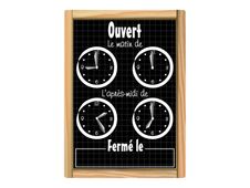Bequet - Panneau horaires "écolière" - 24 x 16 cm