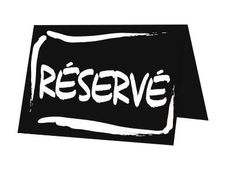 Bequet - 10 Chevalets de table "A la craie" - 7 x 5 cm