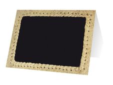 Bequet - 10 Chevalets de comptoir - 7 x 5 cm - cadre beige "raphia"