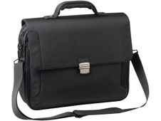 Oberthur Oklahoma - Cartable souple 3 soufflets - noir - 42 x 13 x 36 cm