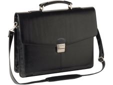 Oberthur Vancouver - Cartable rigide 3 compartiments - noir