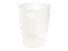 Exacompta ECOBIN Classic - Cesto de basura - 15 L - asas - polipropileno (PP) - translucent ice white