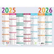 Calendrier Multicolore 29,5 x 22 cm - Septembre à Septembre - Exacompta