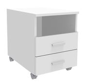 Caisson mobile INEO JET UP Bureau Vallée - L43xH56xP60 cm - 3 Tiroirs dont 1 personnalisable obligatoire - façade blanc perle