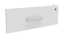 Façade personnalisable obligatoire pour caisson mobile INEO JET UP Bureau Vallée - Blanc perle