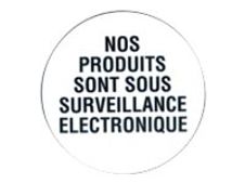 Pickup - Pictogramme rond - Nos produits sont sous surveillance éléctronique - 200 mm