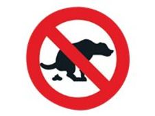 Pickup - Pictogramme rond - Pas de déjections canines - 300 mm