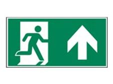 Pickup - Panneau de signalisation - 300 x 150 mm - sortie d'urgence flèche haut - direction
