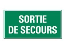 Pickup - Panneau de signalisation - 300 x 150 mm - Sortie de secours