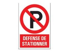 Pickup - Panneau Défense de stationner - 230 x 330 mm