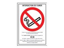 Pickup - Panneau Interdit de fumer - 230 x 330 mm