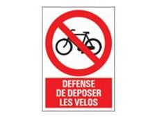 Pickup - Panneau Interdiction aux vélos - 230 x 330 mm