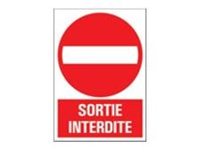 Pickup - Panneau Sortie interdite - 230 x 330 mm