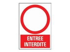 Pickup - Panneau Entrée interdite 2 - 230 x 330 mm