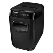 Fellowes AutoMax 200C - destructeur de documents coupe croisée - 200 feuilles - Corbeille 32 litres - anti-bourrage - destruction silencieuse