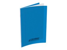 Conquérant Classique - Cahier polypro 17 x 22 cm - 96 pages - grands carreaux (Seyes) - bleu