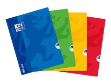 Oxford Openflex - Cahier polypro broché 24 x 32 cm - 192 pages - grands carreaux (Seyes) - disponible dans différentes couleurs