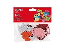 APLI kids - Forme à décorer - 18 feutrines - animaux