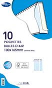 La Couronne - 10 pochettes bulles - 100 x 165 mm - autocollant - blanc