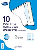 La Couronne - 10 Pochettes bulles - 270 x 360 mm - autocollant - blanc