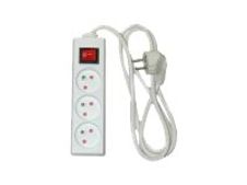 Multiprise avec interrupteur 3 prises - 1,5m