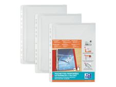 Oxford - 10 Pochettes perforées à velcro - extensibles - A4 - pour 130 feuilles