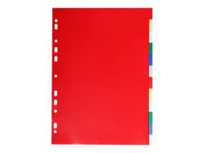 Exacompta - Intercalaires 12 positions - A4 - polypropylène coloré