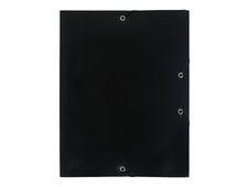 Exacompta - Chemise polypro à rabats - A4 - pour 150 feuilles - noir opaque