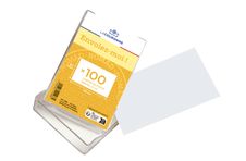 La Couronne - 100 Cartes bristol en coffret cristal - 128 x 82mm - 210 gr - blanc
