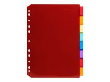 Exacompta - Intercalaire personnalisable 8 positions - A4 - polypropylène coloré